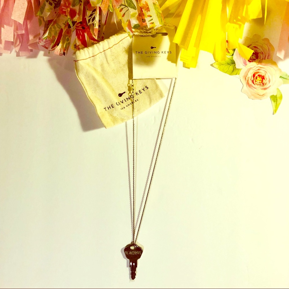 The Giving Key “Beautiful” Necklace